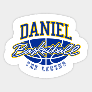 Daniel Basketball The Legend Custom Player Your Name Sticker